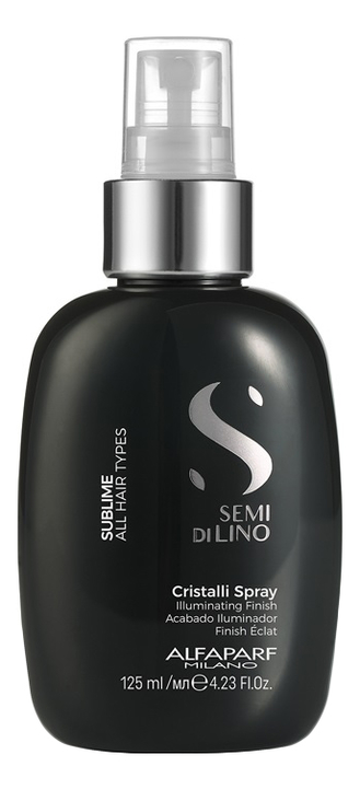 Alfaparf Milano Масло-спрей для секущихся кончиков волос придающее блеск Semi Di Lino Sublime Cristalli Spray 125ml