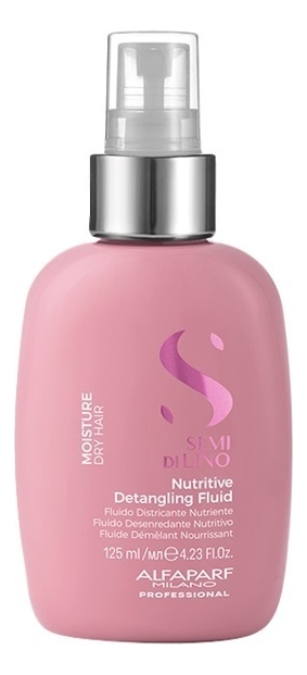 Alfaparf Milano Питательный флюид для посеченных кончиков волос Semi Di Lino Moisture Nutritive Detangling Fluid 125ml