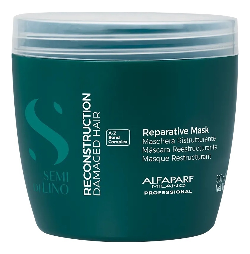 Alfaparf Milano Маска для поврежденных волос Semi Di Lino Reconstruction Reparative Mask Маска 200ml