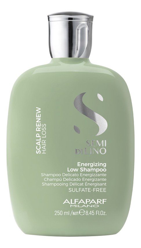 Alfaparf Milano Энергетический шампунь против выпадения волос Semi Di Lino Scalp Renew Hair Loss Energizing Low Shampoo Шампунь 250ml