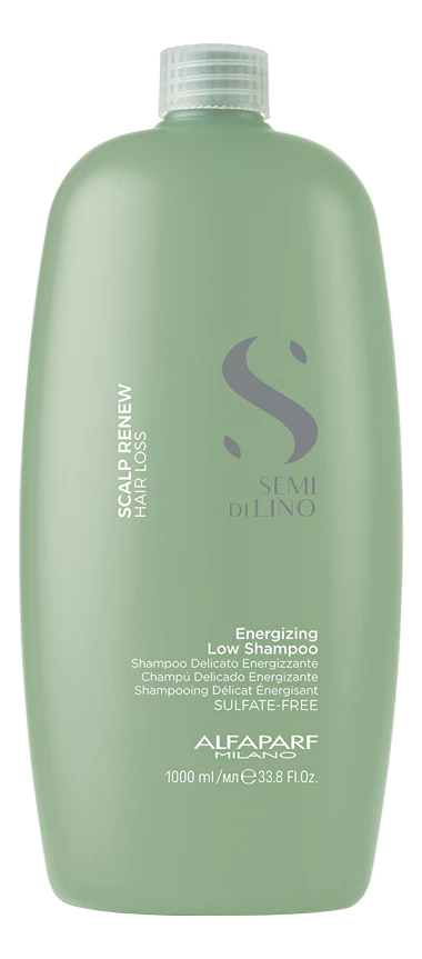 Alfaparf Milano Энергетический шампунь против выпадения волос Semi Di Lino Scalp Renew Hair Loss Energizing Low Shampoo Шампунь 1000ml