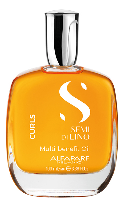 Alfaparf Milano Многофункциональное масло для кудрявых и вьющихся волос Semi Di Lino Curls Multi-Benefit Oil 100ml