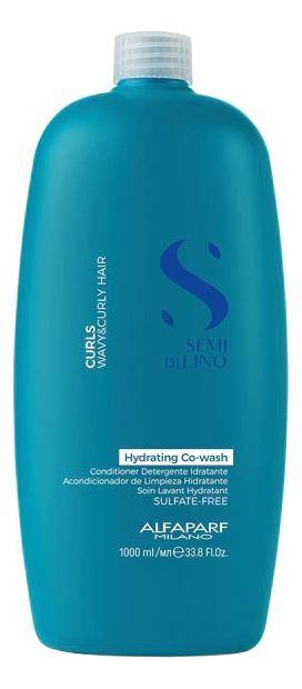 Alfaparf Milano Очищающий кондиционер для кудрявых и вьющихся волос Semi Di Lino Curls Hydrating Co-Wash Кондиционер 1000ml