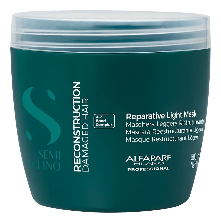 Alfaparf Milano Маска для поврежденных и тонких волос SDL Reconstruction Reparative Light Мask Маска 200ml