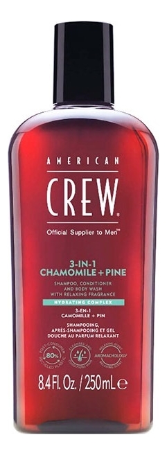 American Crew Шампунь для волос 3-In-1 Chamomille + Pine Shampoo Conditioner And Body Wash Шампунь 250ml