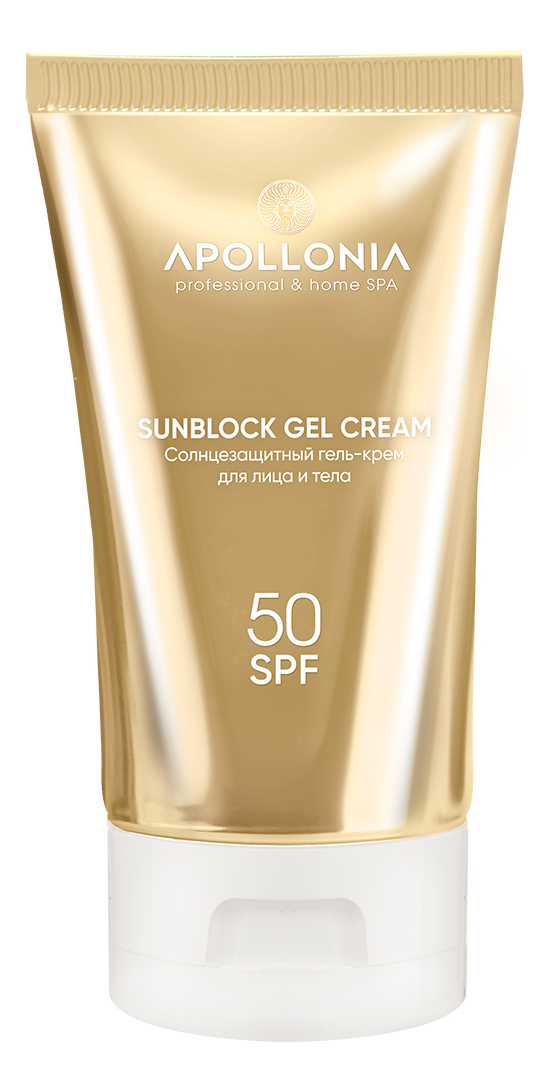 APOLLONIA Солнцезащитный гель-крем для лица и тела Sunblock Gel Cream SPF50 50ml