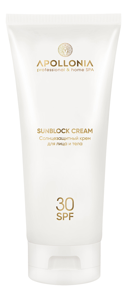 APOLLONIA Солнцезащитный крем для лица и тела Sunblock Cream SPF30 200ml
