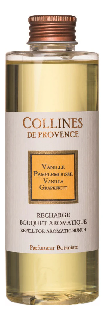 Collines de Provence Наполнитель для диффузора Les Naturelles 200ml Vanilla-Grapefruit