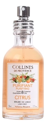 Collines de Provence Ароматический cпрей для белья Secret dArmoire 50ml Purifying Citrus
