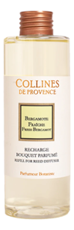 Collines de Provence Наполнитель для диффузора Les Naturelles 200ml Fresh Bergamot