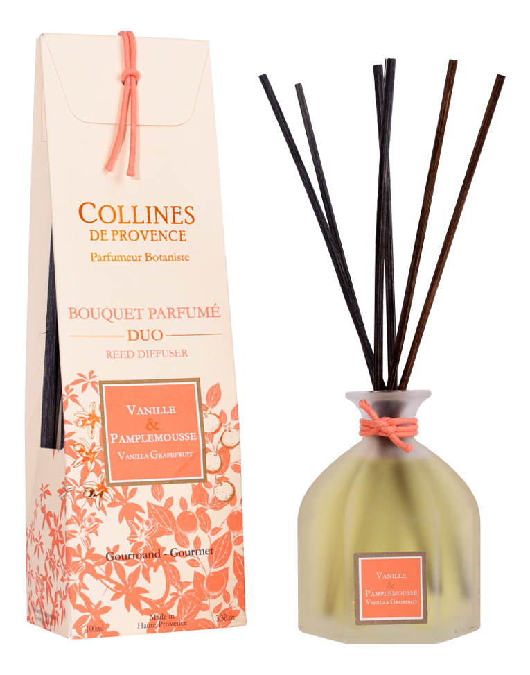 Collines de Provence Аромадиффузор Vanilla-Grapefruit ваниль и грейпфрут Аромадиффузор 250ml