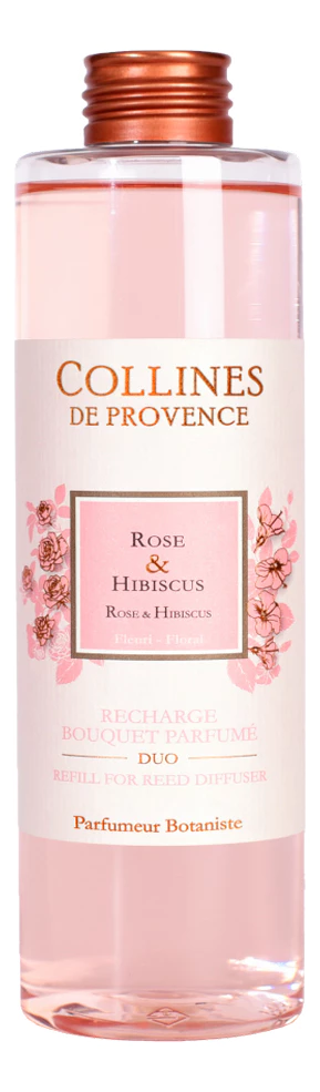 Collines de Provence Аромадиффузор Rose &amp; Hibiscus роза и гибискус Аромадиффузор 250ml