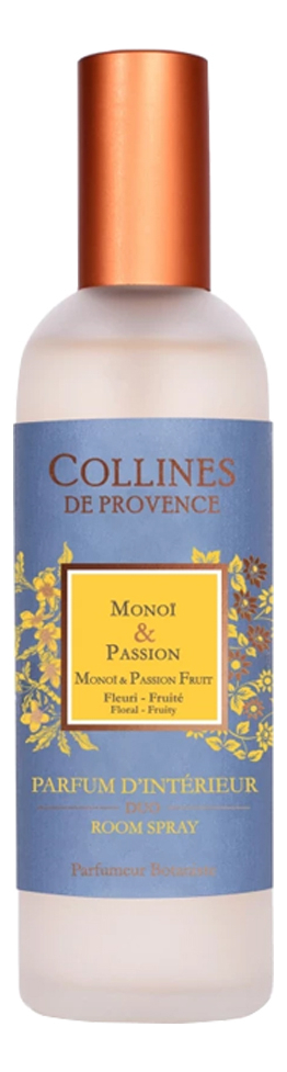 Collines de Provence Ароматический Спрей Monoi &amp; Passion Fruit монои и маракуйя 100ml