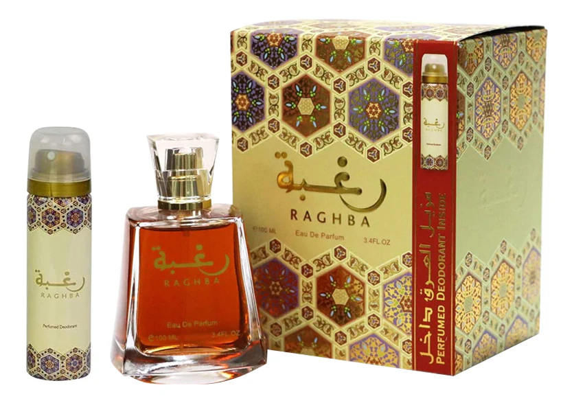 Lattafa Raghba набор п/вода 100ml + дезодорант 50ml