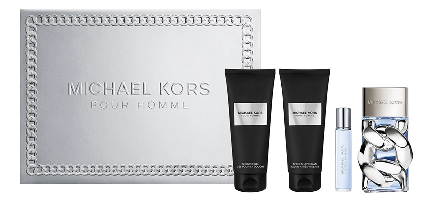 Michael Kors Pour Homme набор п/вода 100ml + п/вода 10ml + бальзам п/бритья 100ml + гель д/душа 100ml