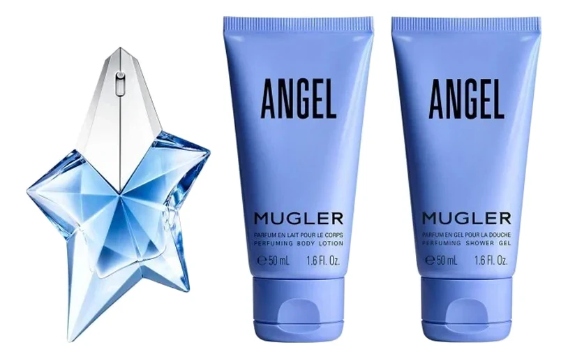 Mugler Angel набор п/вода 25ml + лосьон д/тела 50ml + гель д/душа 50ml