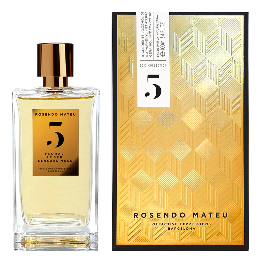 N5 Floral, Amber, Sensual Musk Rosendo Mateu